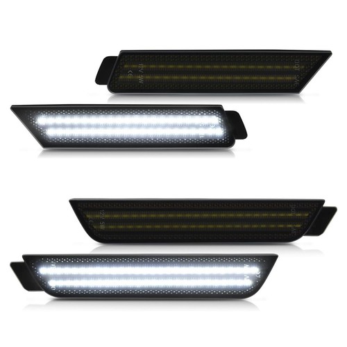 4pcs white front rear led - 4pcs,